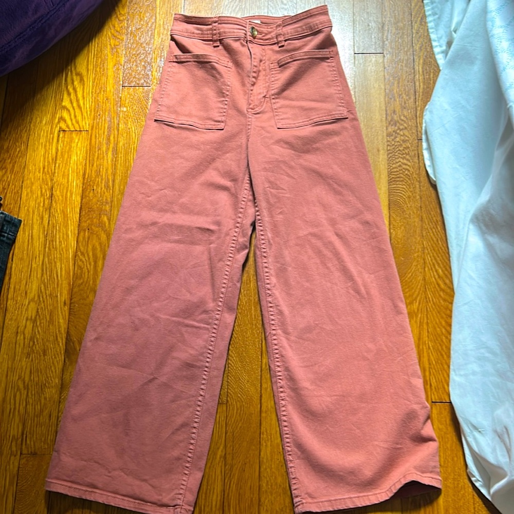 Billabong orange/pink high waisted jeans size 28